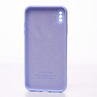 Силиконовый чехол SOFT Silicone Case для iPhone XS Max (без лого) фиалковый