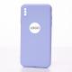 Силиконовый чехол SOFT Silicone Case для iPhone XS Max (с лого) фиалковый