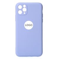 Силиконовый чехол SOFT Silicone Case для iPhone 11 Pro Max (с лого) фиалковый