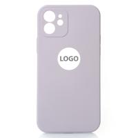 Силиконовый чехол SOFT Silicone Case для iPhone 12 (с лого) глициния