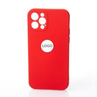 Силиконовый чехол SOFT Silicone Case для iPhone 12 Pro (с лого) красный