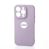 Силиконовый чехол SOFT Silicone Case для iPhone 14 Pro (с лого) глициния