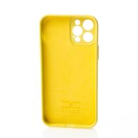 Силиконовый чехол SOFT Silicone Case для iPhone 12 Pro Max (с лого) лимонный