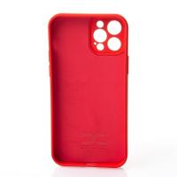 Силиконовый чехол SOFT Silicone Case для iPhone 12 Pro Max (с лого) красный
