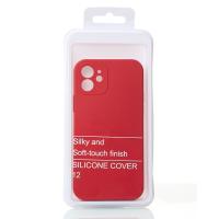 Силиконовый чехол SOFT Silicone Case для iPhone 12 (без лого) красный