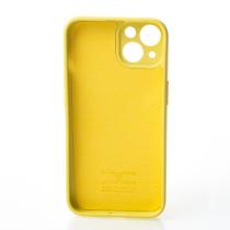 Силиконовый чехол SOFT Silicone Case для iPhone 14 Plus (с лого) лимонный