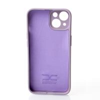 Силиконовый чехол SOFT Silicone Case для iPhone 14 Plus (с лого) глициния