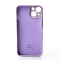Силиконовый чехол SOFT Silicone Case для iPhone 14 Plus (с лого) глициния