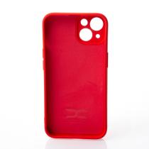 Силиконовый чехол SOFT Silicone Case для iPhone 14 (с лого) красный