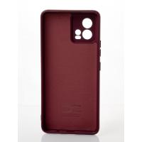 Силиконовый чехол SOFT Silicone Case для Motorola G72 (без лого) бордовый