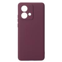 Силиконовый чехол SOFT Silicone Case для Motorola Edge 40 Neo (без лого) бордовый