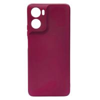 Силиконовый чехол SOFT Silicone Case для Motorola G06 Power (без лого) бордовый