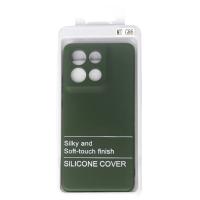 Силиконовый чехол SOFT Silicone Case для Motorola G86 (без лого) темно-зеленый