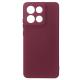Силиконовый чехол SOFT Silicone Case для Motorola G86 (без лого) бордовый