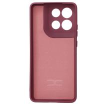 Силиконовый чехол SOFT Silicone Case для Motorola G86 (без лого) бордовый