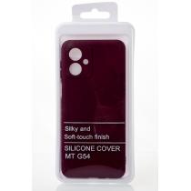 Силиконовый чехол SOFT Silicone Case для Motorola G54 (без лого) бордовый