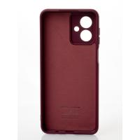 Силиконовый чехол SOFT Silicone Case для Motorola G54 (без лого) бордовый