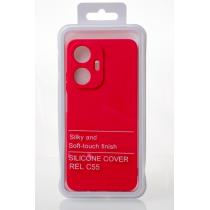 Силіконовий чохол SOFT Silicone Case для телефону Realme C55 (без лого) малиновий
