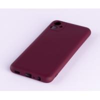 Силиконовый чехол SOFT Silicone Case для Samsung A04e (без лого) бордовый