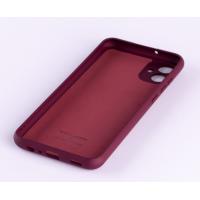 Силиконовый чехол SOFT Silicone Case для Samsung A04e (без лого) бордовый