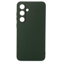 Силиконовый чехол SOFT Silicone Case для Samsung S24 FE (без лого) темно-зеленый