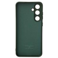 Силиконовый чехол SOFT Silicone Case для Samsung S24 FE (без лого) темно-зеленый