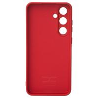 Силиконовый чехол SOFT Silicone Case для Samsung S24 FE (без лого) красный