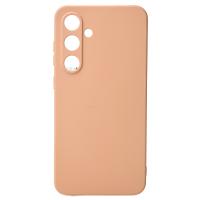 Силиконовый чехол SOFT Silicone Case для Samsung S24 FE (без лого) пудра