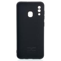Силиконовый чехол SOFT Silicone Case для Samsung A20/ A30 HQ (без лого) черный