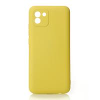Силиконовый чехол SOFT Silicone Case для Samsung A03 (без лого) лимонный