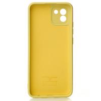 Силиконовый чехол SOFT Silicone Case для Samsung A03 (без лого) лимонный