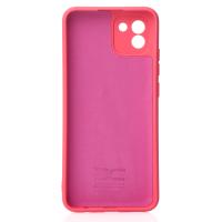 Силиконовый чехол SOFT Silicone Case для Samsung A03 (без лого) малиновый