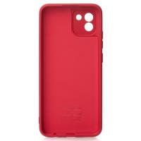 Силиконовый чехол SOFT Silicone Case для Samsung A03 (без лого) красный