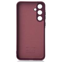 Силиконовый чехол SOFT Silicone Case для Samsung A35 (без лого) бордовый