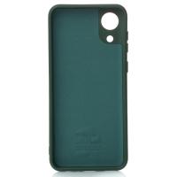 Силиконовый чехол SOFT Silicone Case для Samsung A03 Core (без лого) темно-зеленый