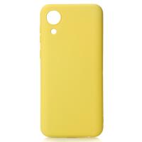 Силиконовый чехол SOFT Silicone Case для Samsung A03 Core (без лого) лимонный