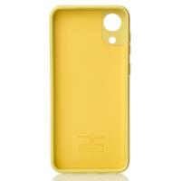 Силиконовый чехол SOFT Silicone Case для Samsung A03 Core (без лого) лимонный