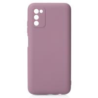Силиконовый чехол SOFT Silicone Case для Samsung A03S (без лого) лаванда