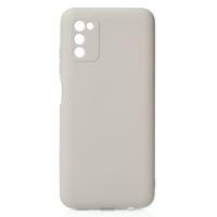 Силиконовый чехол SOFT Silicone Case для Samsung A03S (без лого) серый