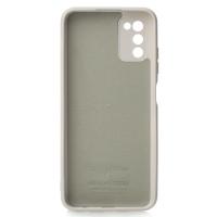 Силиконовый чехол SOFT Silicone Case для Samsung A03S (без лого) серый