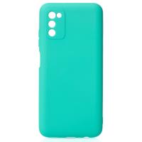 Силиконовый чехол SOFT Silicone Case для Samsung A03S (без лого) бирюза