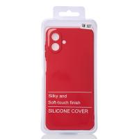 Силиконовый чехол SOFT Silicone Case для Samsung A07 (без лого) красный