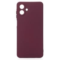 Силиконовый чехол SOFT Silicone Case для Samsung A07 (без лого) бордовый
