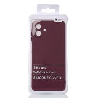 Силиконовый чехол SOFT Silicone Case для Samsung A07 (без лого) бордовый