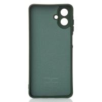 Силиконовый чехол SOFT Silicone Case для Samsung A07 (без лого) темно-зеленый