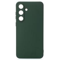 Силиконовый чехол SOFT Silicone Case для Samsung S25 FE (без лого) темно-зеленый