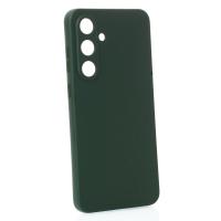 Силиконовый чехол SOFT Silicone Case для Samsung S25 FE (без лого) темно-зеленый