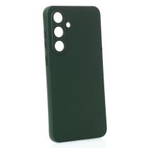 Силиконовый чехол SOFT Silicone Case для Samsung S25 FE (без лого) темно-зеленый
