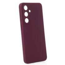 Силиконовый чехол SOFT Silicone Case для Samsung S25 FE (без лого) бордовый
