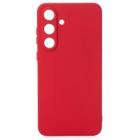 Силиконовый чехол SOFT Silicone Case для Samsung S25 FE (без лого) красный